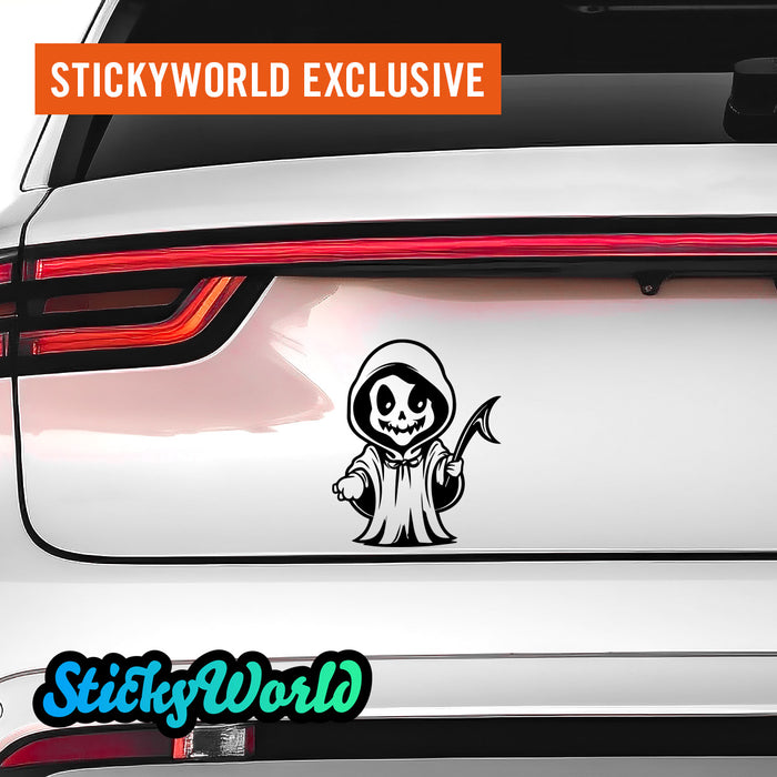 Niedlicher Sensenmann 2 StickyWorld Exclusive Halloween Sticker | Foliensticker