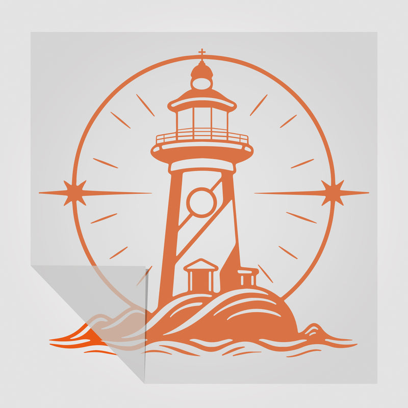 Aufkleber Leuchtturm Motiv 5 | Sticker für Campingfahrzeuge, Autos etc.