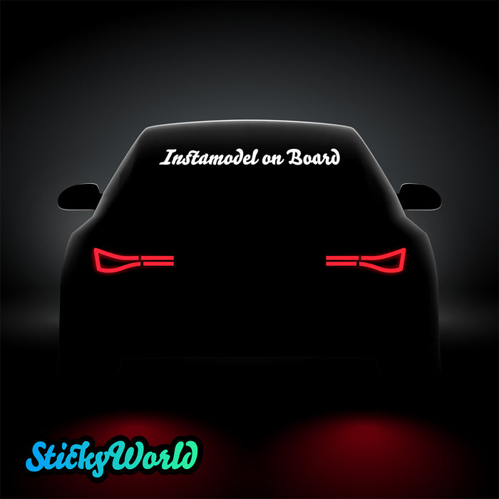 Instamodel on Board. Heckscheibe | Jetzt online gestalten