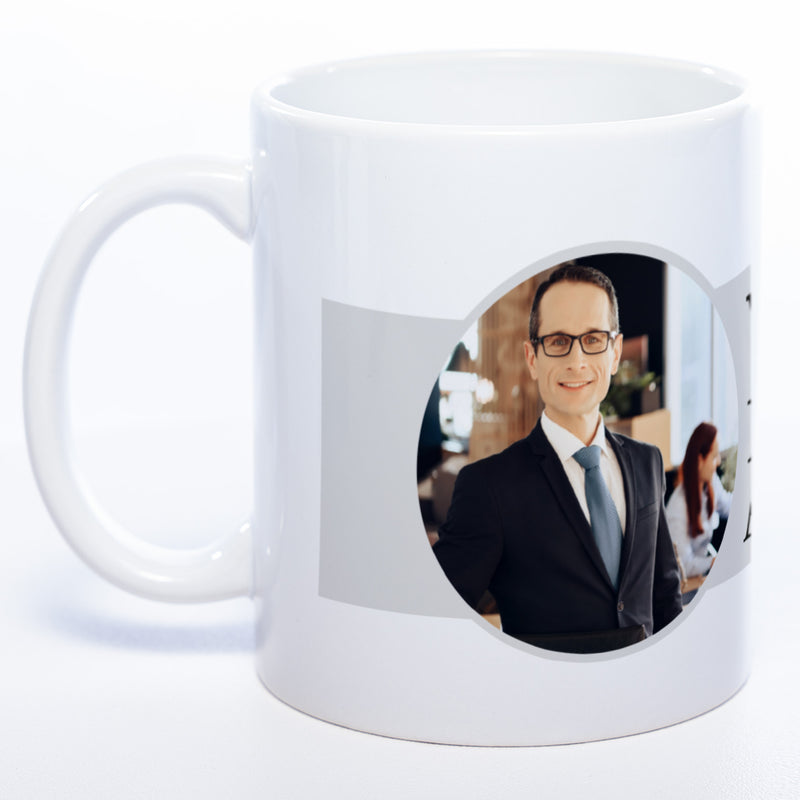 Tasse "Weltbester Anwalt" mit Foto (HD Druck) | Jetzt selbst gestalten! spülmaschinenfest