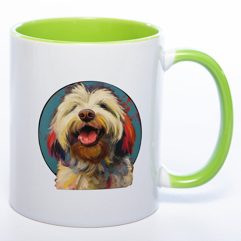 Mug Art Tasse mit Bobtail Motiv 3 & wahlweise mit NAMEN- Kaffeetasse StickyWorld Exclusive