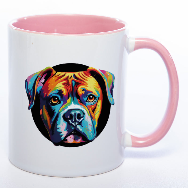 Mug Art Tasse mit Boxer Motiv 2 & wahlweise mit NAMEN - Kaffeetasse StickyWorld Exclusive