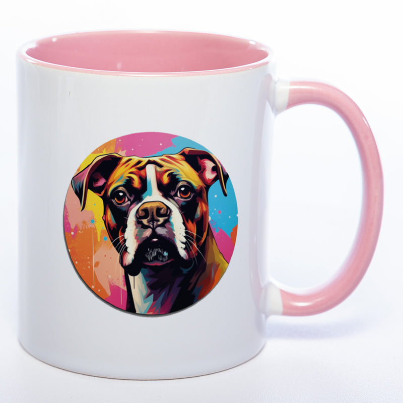 Mug Art Tasse mit Boxer Motiv 3 & wahlweise mit NAMEN - Kaffeetasse StickyWorld Exclusive