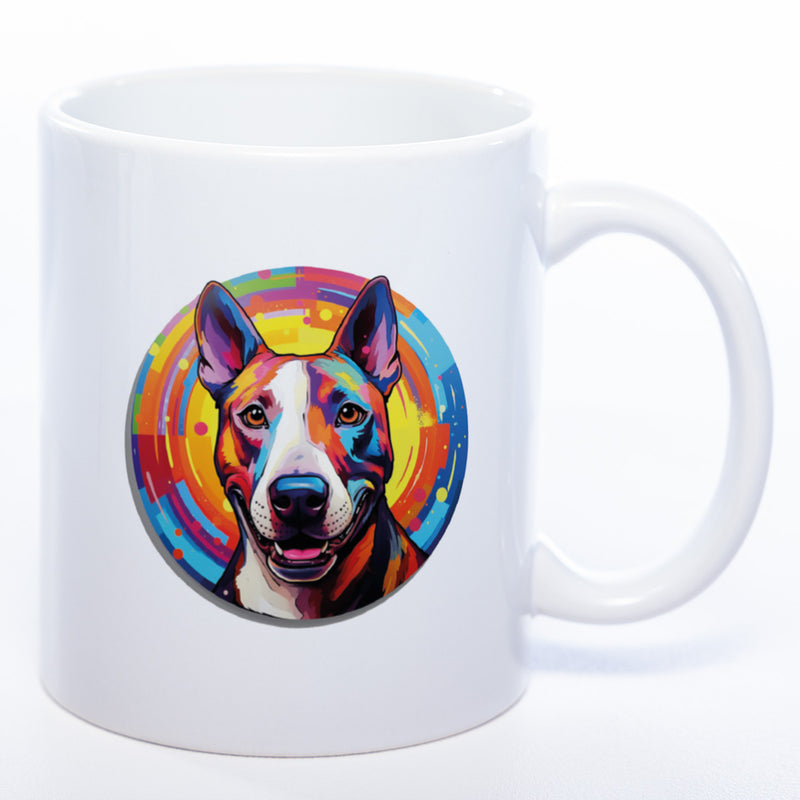 Mug Art Tasse mit Bullterrier Motiv 2 & wahlweise mit NAMEN - Kaffeetasse StickyWorld Exclusive