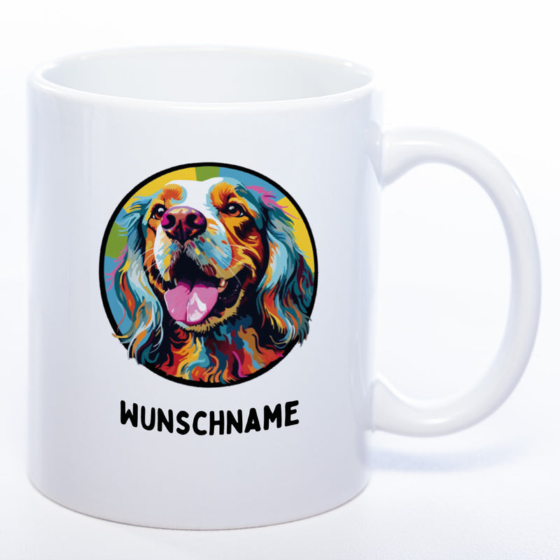 Mug Art Tasse mit Cocker Spaniel Motiv 4 & wahlweise mit NAMEN - Kaffeetasse StickyWorld Exclusive