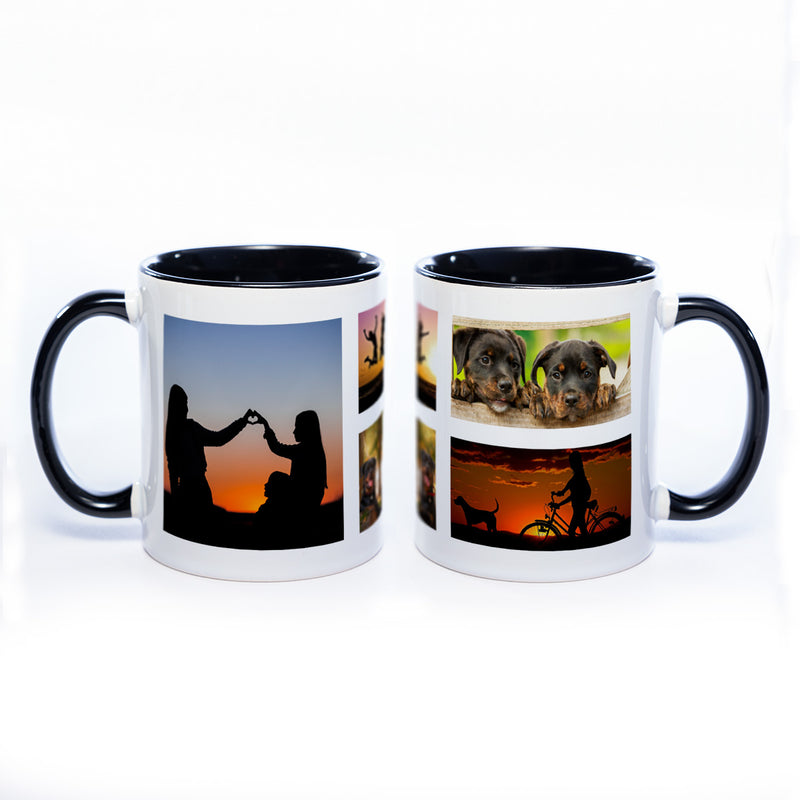 Collagentasse 4 - Deine Fotos als Collage spülmaschinenfest | Jetzt selbst gestalten!