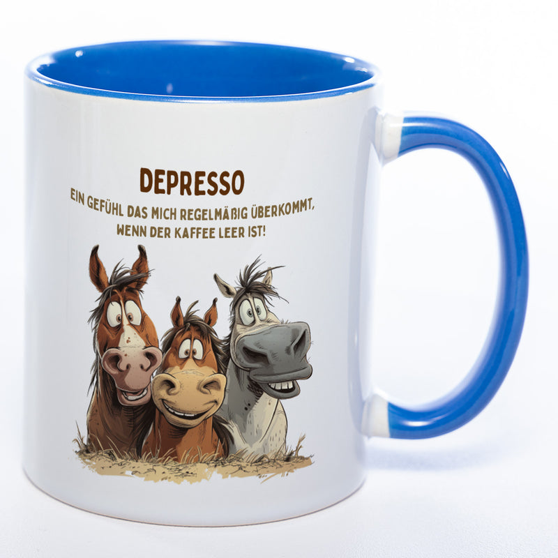 Motiv - Tasse Depresso - spülmaschinenfest
