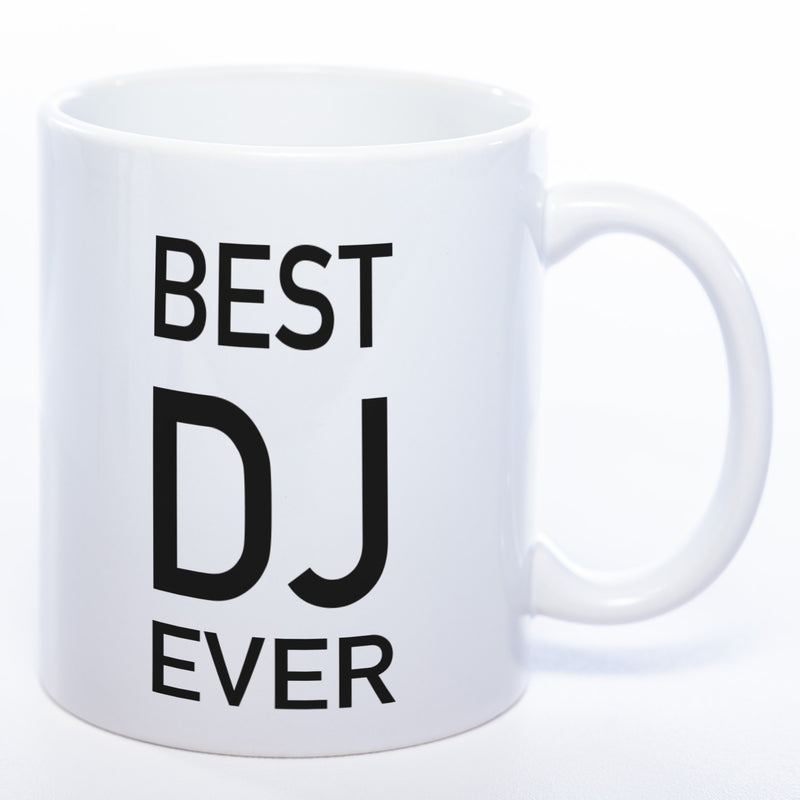 Spülmaschinenfeste Tasse "Best DJ Ever" mit Foto (HD Druck) | Jetzt selbst gestalten!