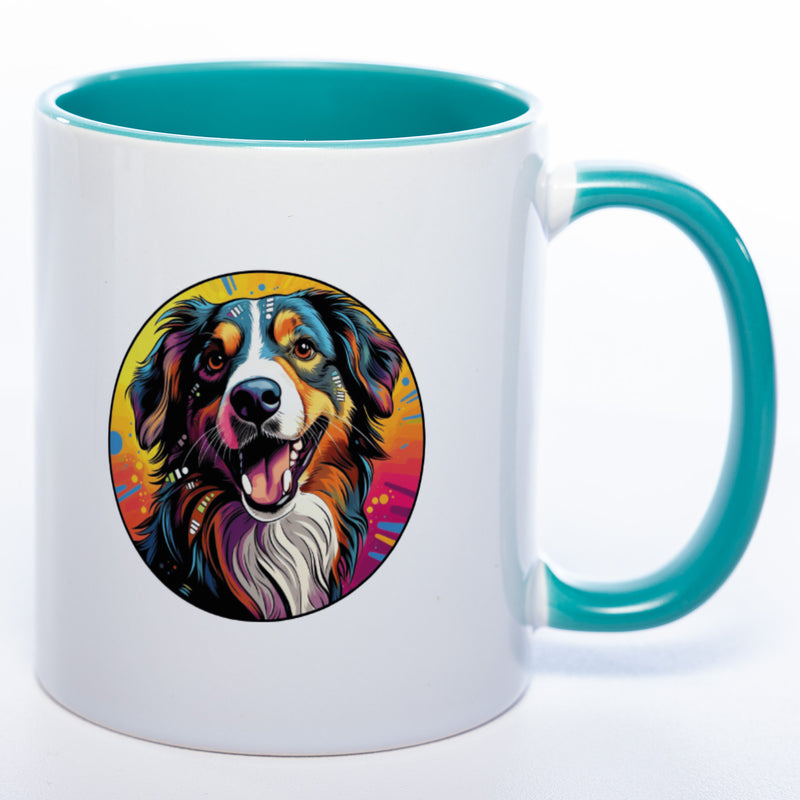 Mug Art Tasse mit Epagneul Breton & wahlweise mit NAME - Kaffeetasse StickyWorld Exclusive