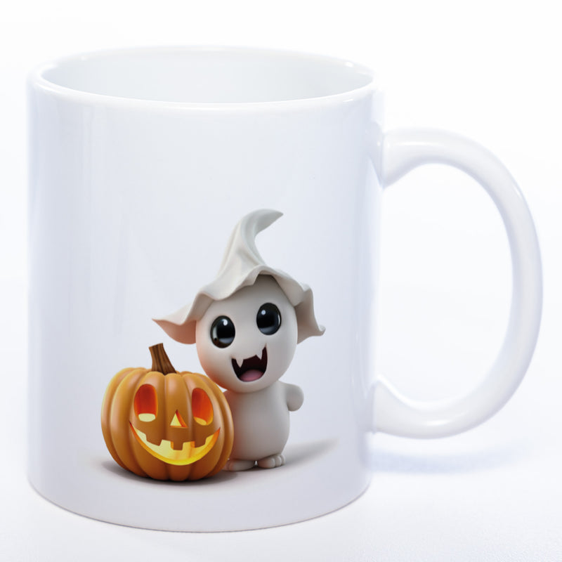 Motiv-Tasse mit süßen Geistern - exclusive Kaffeetasse spülmaschinenfest