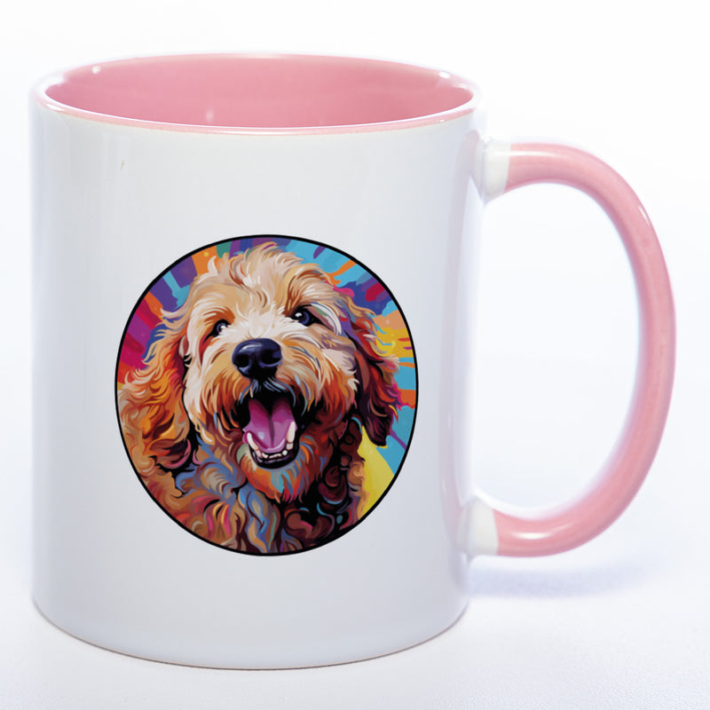Mug Art Tasse mit Goldendoodle Motiv wahlweise mit NAME - Kaffeetasse StickyWorld Exclusive