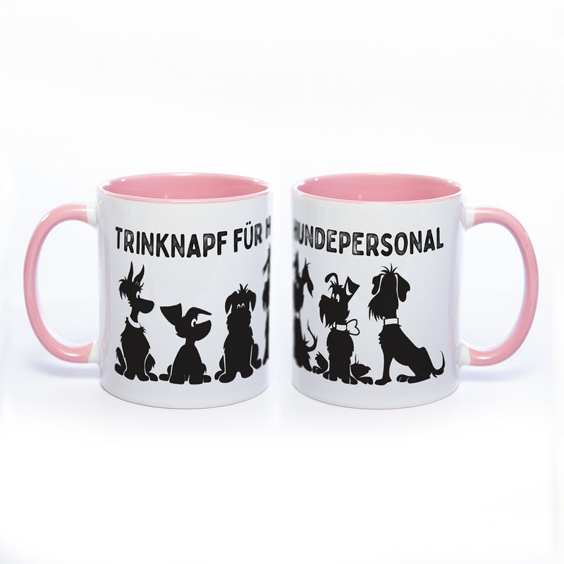 Trinknapf für Hundepersonal - spülmaschinenfeste Motiv-Kaffeeasse in vielen Farben