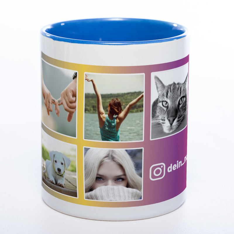 Dein Insta-Feed als Tasse spülmaschinenfest | Jetzt selbst gestalten!