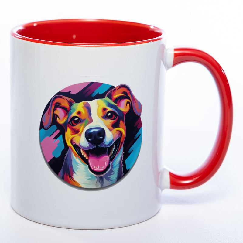 Mug Art Tasse mit Jack Russel & wahlweise mit NAMEN- Kaffeetasse StickyWorld Exclusive