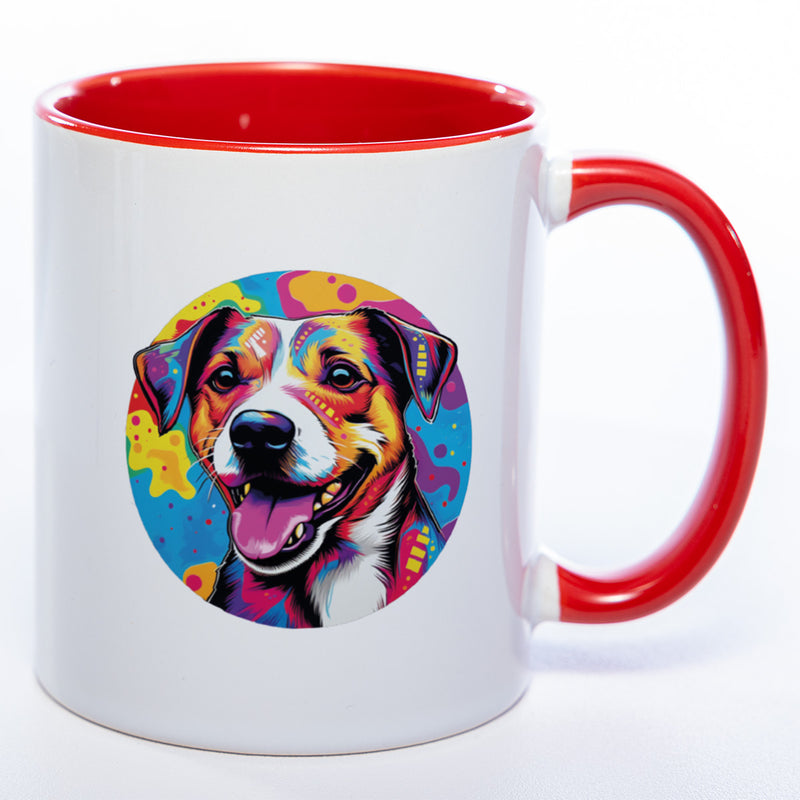Mug Art Tasse mit Jack Russel Motiv 2 & wahlweise mit NAMEN- Kaffeetasse StickyWorld Exclusive