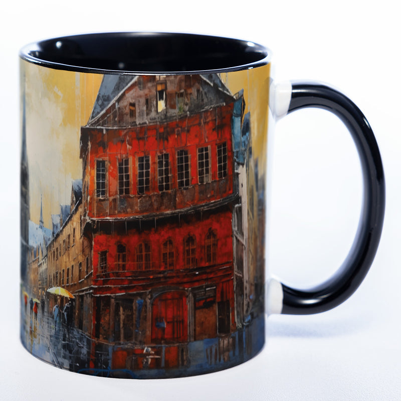 Motiv-Tasse KÖLN - farbenfrohe Kaffeetasse spülmaschinenfest