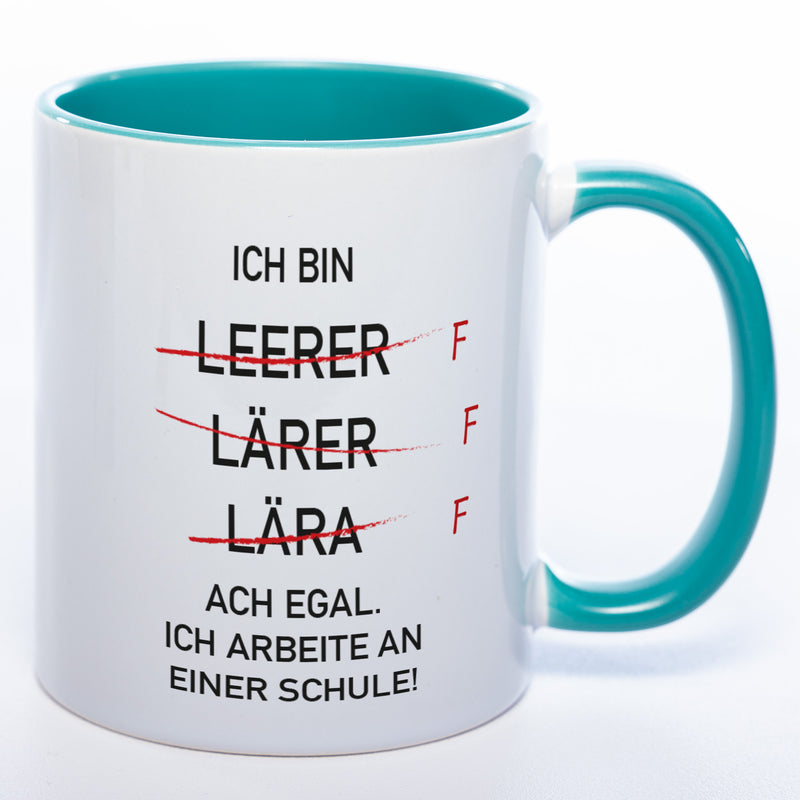 Lehrer-Tasse - lustige Kaffeetasse mit eigenem Foto- spülmaschinenfest