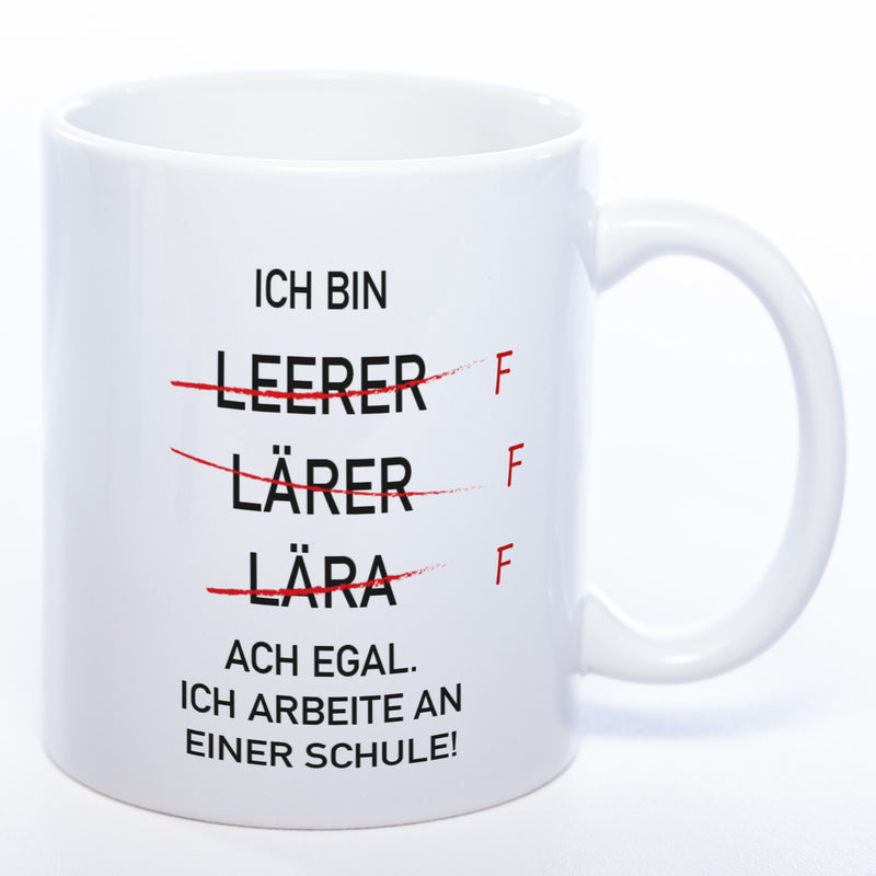 Lehrer-Tasse - lustige Kaffeetasse mit eigenem Foto- spülmaschinenfest
