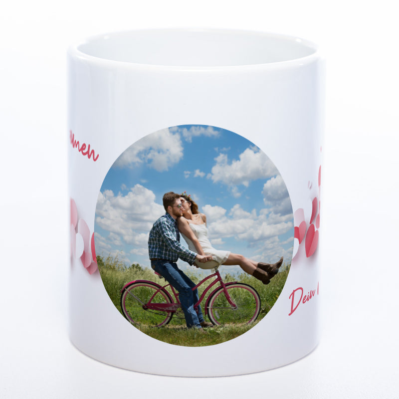 Liebes-Tasse "Love Mug" mit Foto und Wunschtext (HD Druck) spülmaschinenfest| Jetzt selbst gestalten!