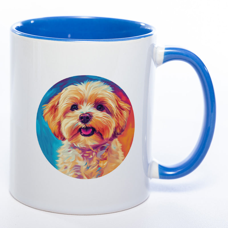 Mug Art Tasse mit Maltipoo Motiv & wahlweise mit NAMEN - Kaffeetasse StickyWorld Exclusive