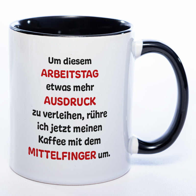 Mittelfinger Kaffeetasse - lustige Kaffeetasse - spülmaschinenfest