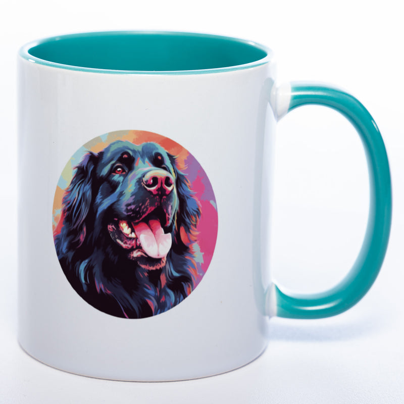 Mug Art Tasse mit Neufundländer & wahlweise mit NAME - Kaffeetasse StickyWorld Exclusive