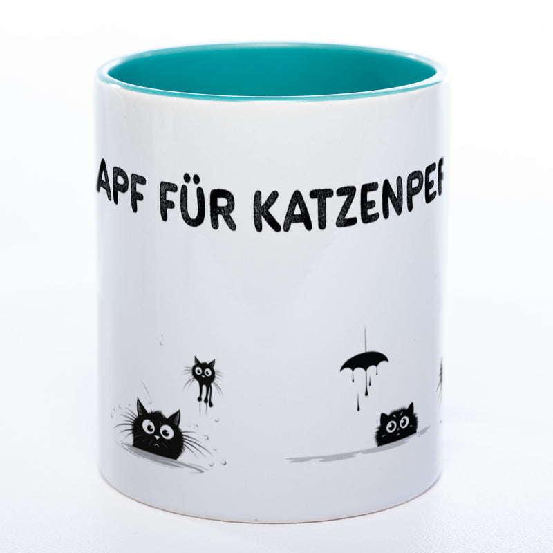 Trinknapf für Katzenpersonal - spülmaschinenfeste Motiv-Tasse  - süße Kaffeetasse in vielen Farben