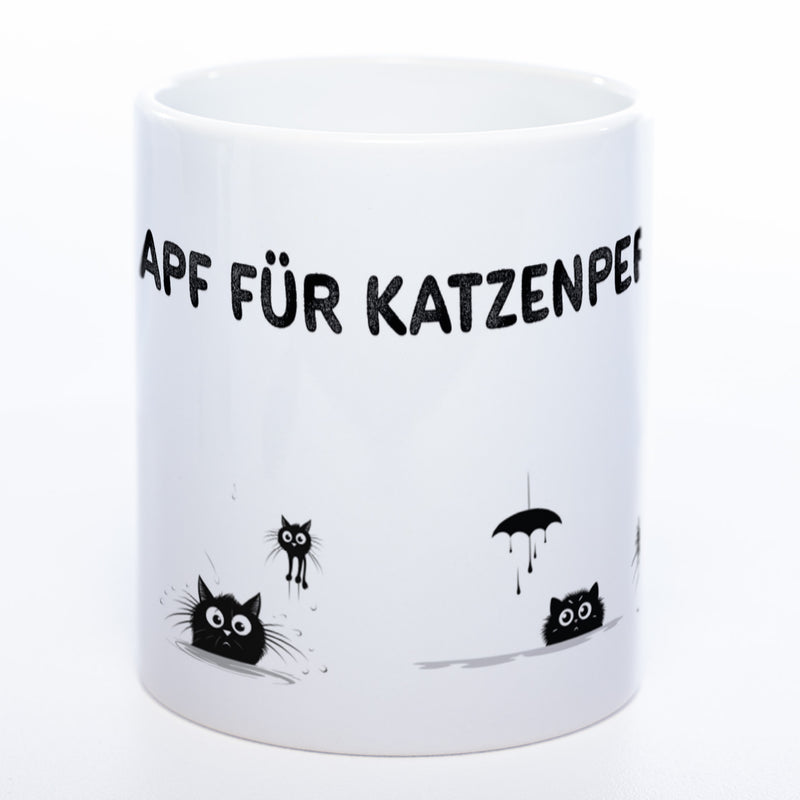 Trinknapf für Katzenpersonal - spülmaschinenfeste Motiv-Tasse  - süße Kaffeetasse in vielen Farben