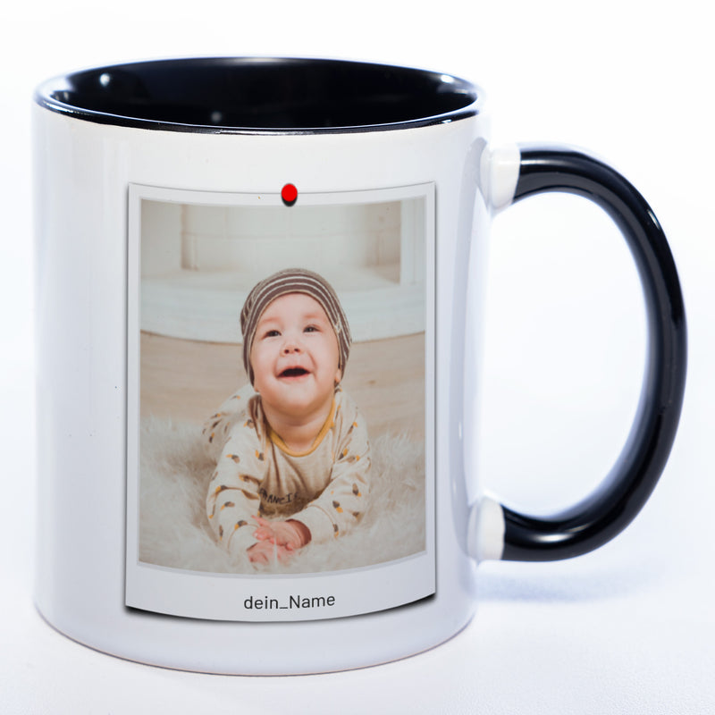 Spülmaschinenfeste Tasse "Polaroid" mit Foto (HD Druck) | Jetzt selbst gestalten!