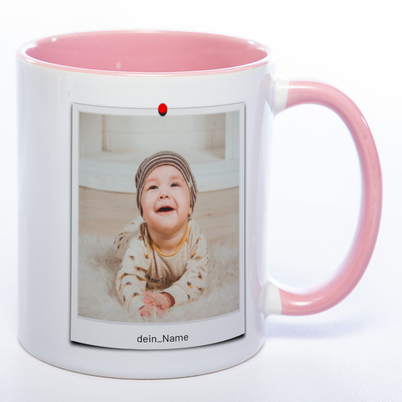 Spülmaschinenfeste Tasse "Polaroid" mit Foto (HD Druck) | Jetzt selbst gestalten!