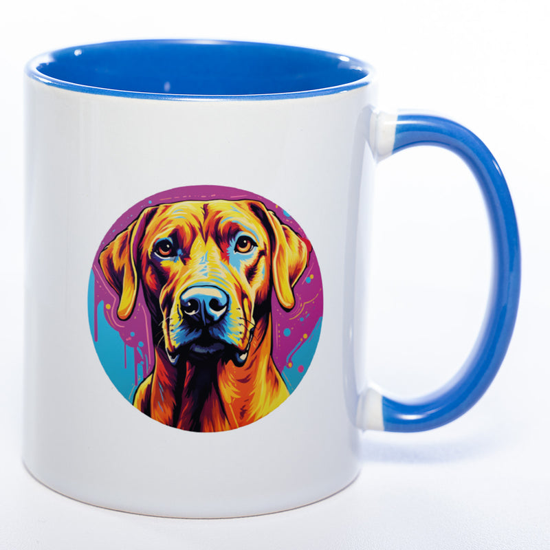 Mug Art Tasse mit Rhodesian Ridgeback Motiv 2 & wahlweise mit NAMEN- Kaffeetasse StickyWorld Exclusive