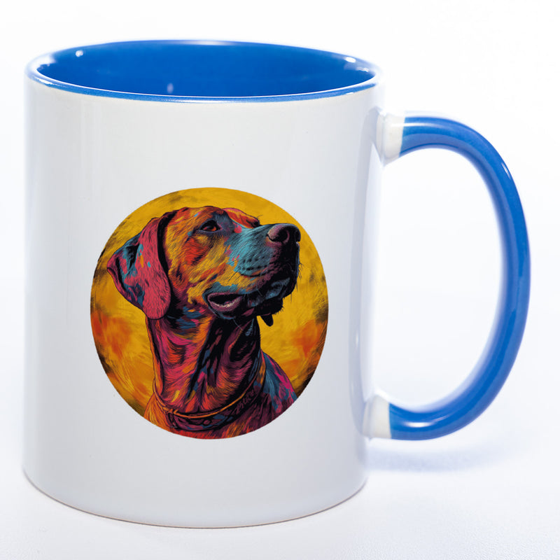 Mug Art Tasse mit Rhodesian Ridgeback Motiv 3 & wahlweise mit NAMEN- Kaffeetasse StickyWorld Exclusive