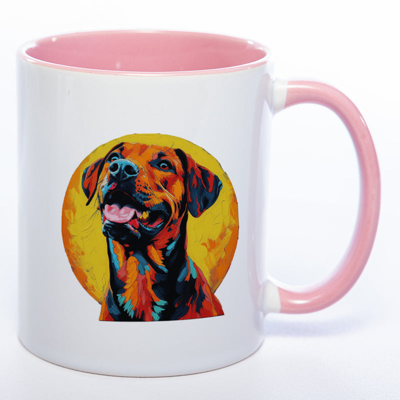 Mug Art Tasse mit Rhodesian Ridgeback Motiv 4 & wahlweise mit NAMEN- Kaffeetasse StickyWorld Exclusive