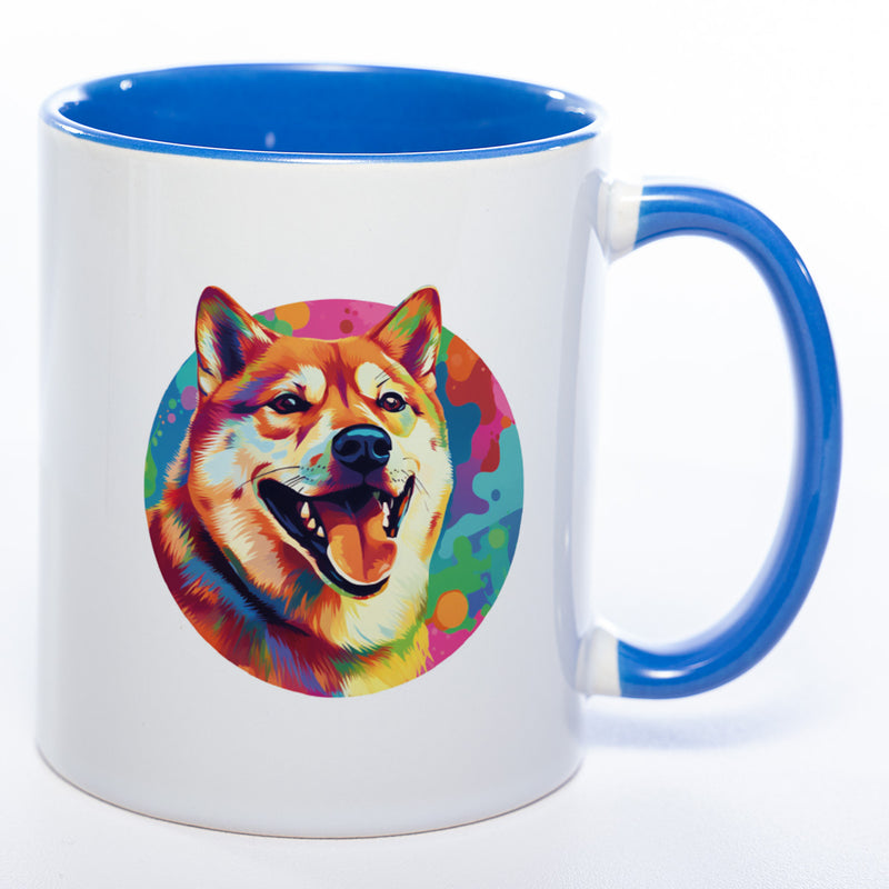 Mug Art Tasse mit Shiba Inu Motiv wahlweise mit NAME - Kaffeetasse StickyWorld Exclusive