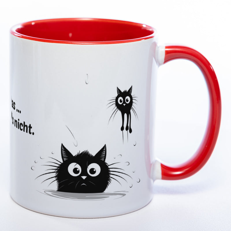 Egal was ... ich wars nicht - spülmaschinenfeste Katzen Motiv-Tasse  - süße Kaffeetasse in vielen Farben