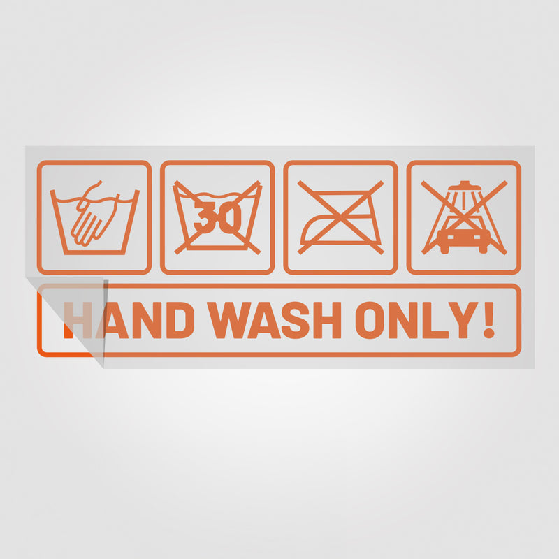 Hand wash only | Foliensticker