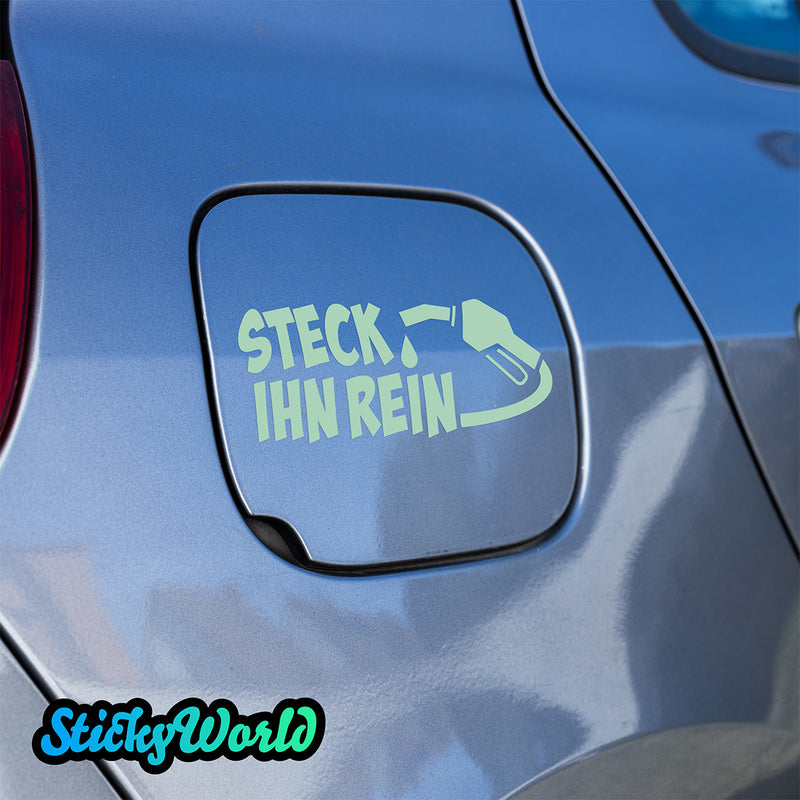 Tankdeckel Sticker "Steck ihn rein"