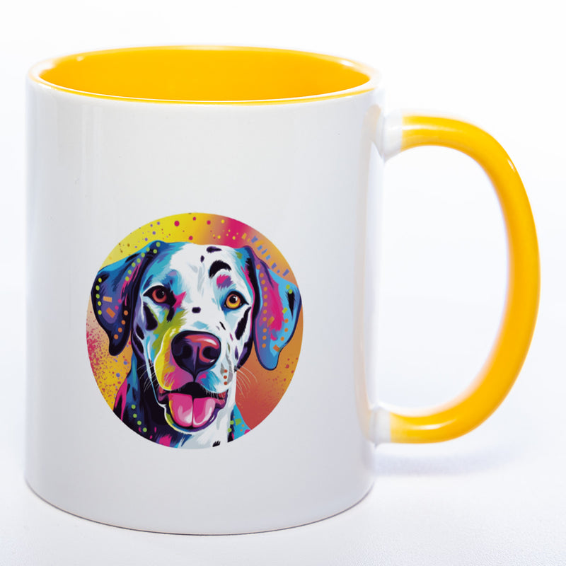 Mug Art Tasse mit Dalmatiner Motiv & wahlweise mit NAME - Kaffeetasse StickyWorld Exclusive