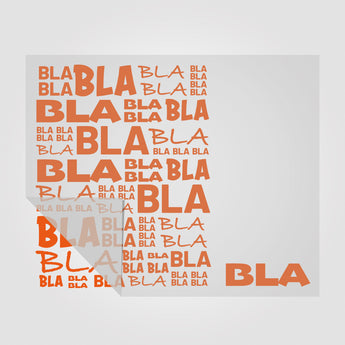 Aufkleber BLA und BLA BLA BLA in vielen Farben und Sonderfarben  | Sticker Set für WC - Türen Motiv 1