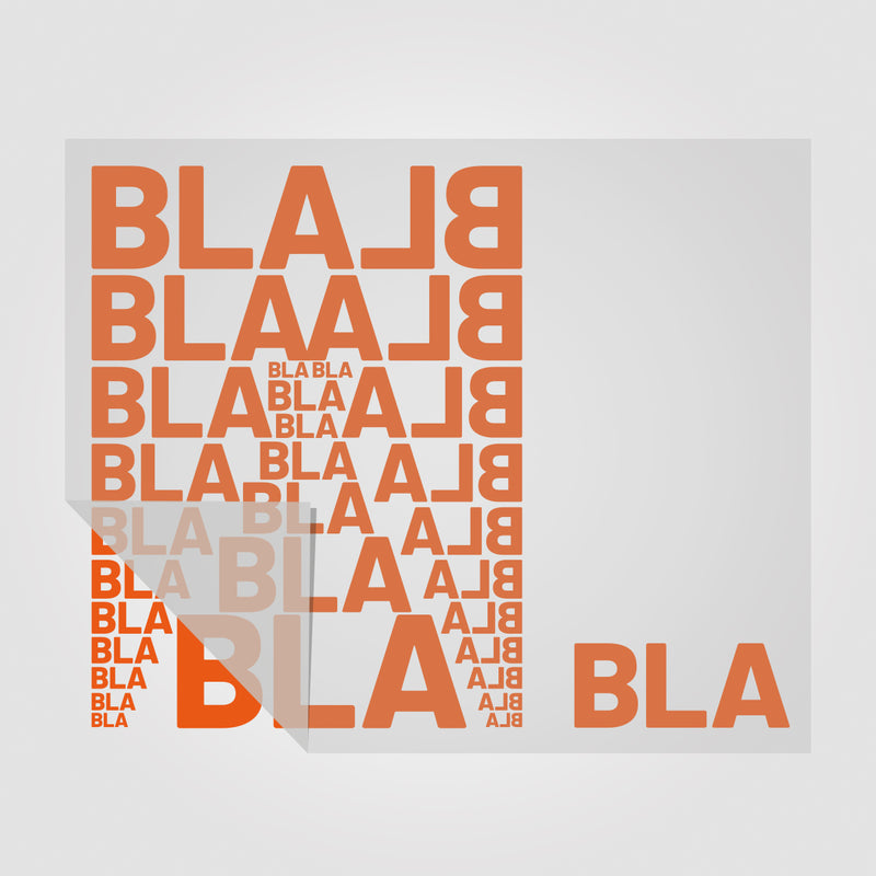 Aufkleber BLA und BLA BLA BLA in vielen Farben und Sonderfarben  | Sticker Set für WC - Türen Motiv 5