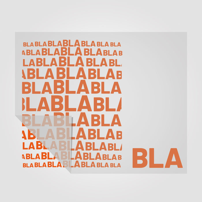 Aufkleber BLA und BLA BLA BLA in vielen Farben und Sonderfarben  | Sticker Set für WC - Türen Motiv 7
