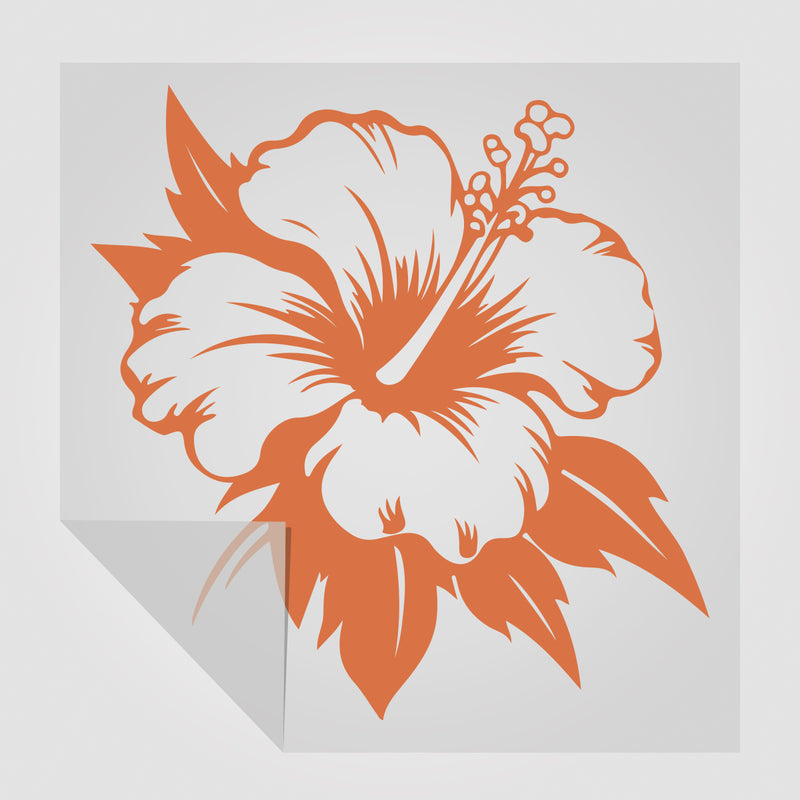 Hibiskusblüten Sticker StickyWorld Exclusive | Foliensticker in 3 Größen