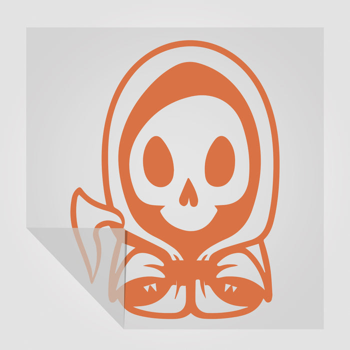 Niedlicher Sensenmann - Halloween Sticker  | Foliensticker in 2 Größen