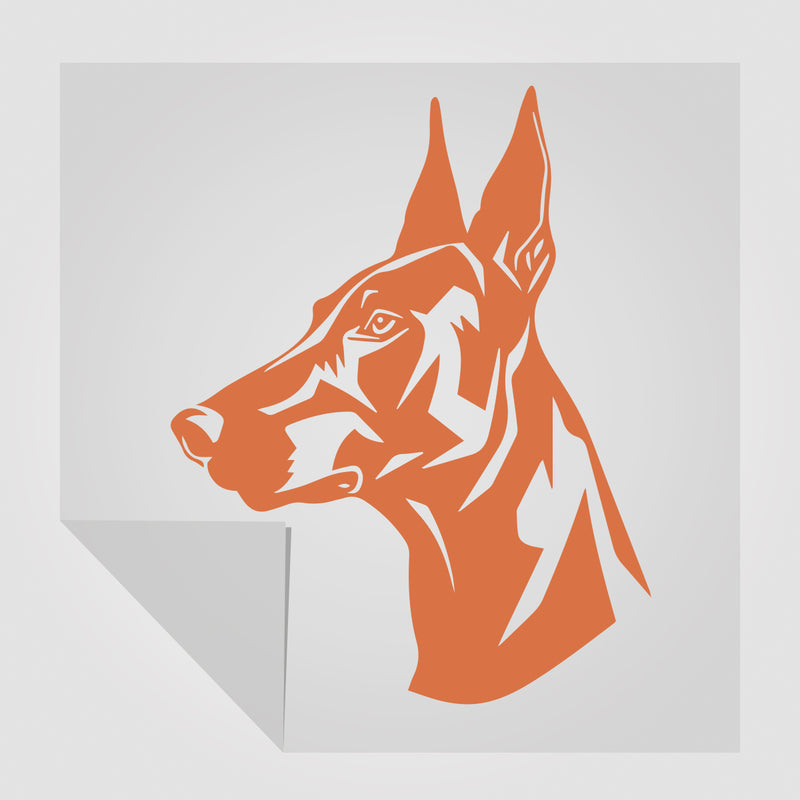 Dobermann Motiv 2 Hunde Sticker StickyWorld Exclusive | Foliensticker
