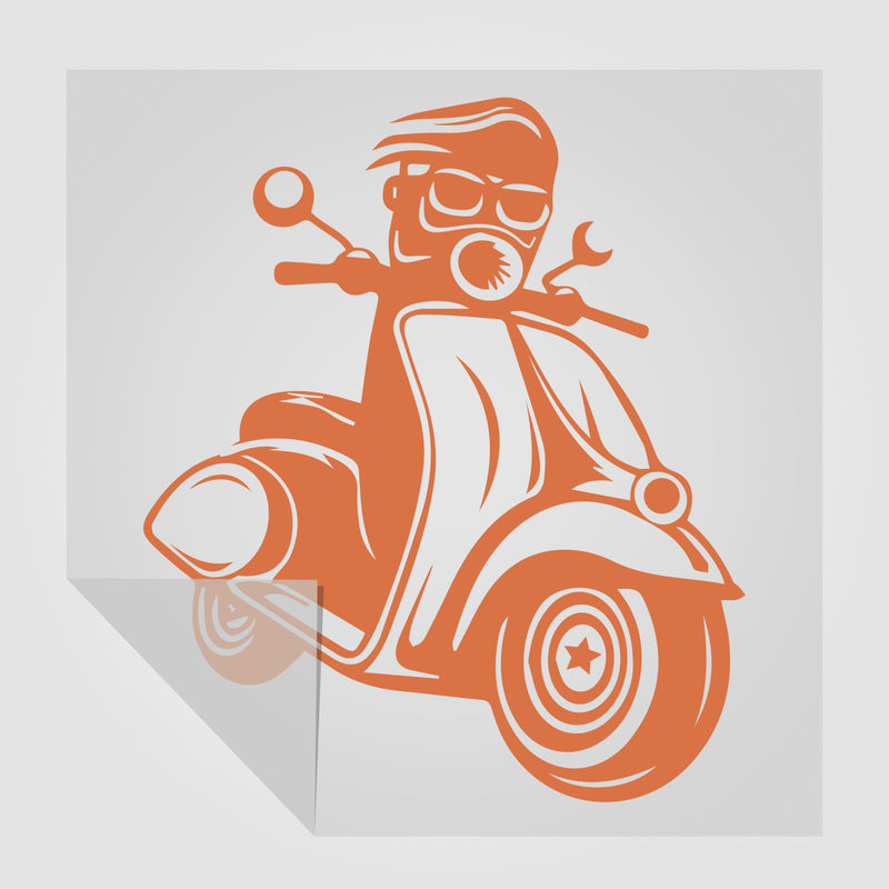 Motiv-Sticker Moped StickyWorld Exclusive | Foliensticker