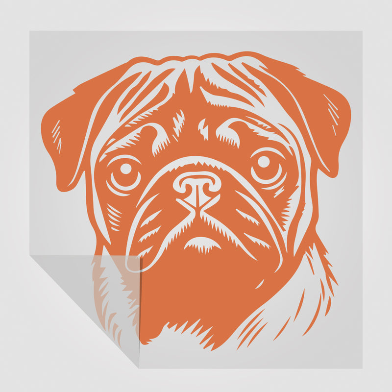 Mops Hunde Sticker Motiv 2 StickyWorld Exclusive | Foliensticker