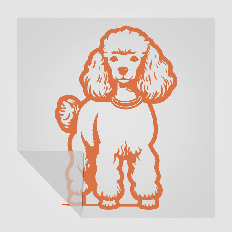 Pudel Motiv 2 Hunde Sticker StickyWorld Exclusive | Foliensticker