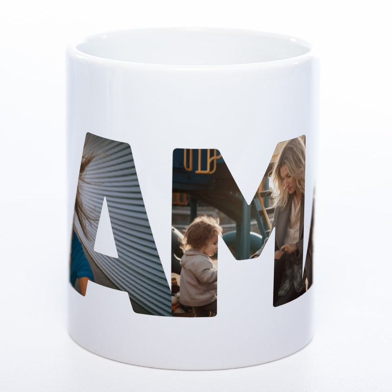 Tasse "Beste Mama der Welt" mit eigenen Fotos | Garantiert spülmaschinenfest