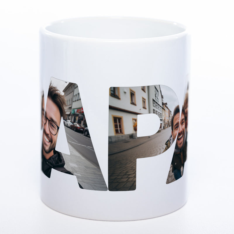 Tasse "Bester Papa der Welt" mit eigenen Fotos | Garantiert spülmaschinenfest