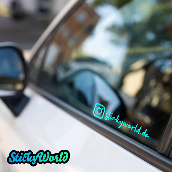 Social Media Sticker mit Deinem Namen